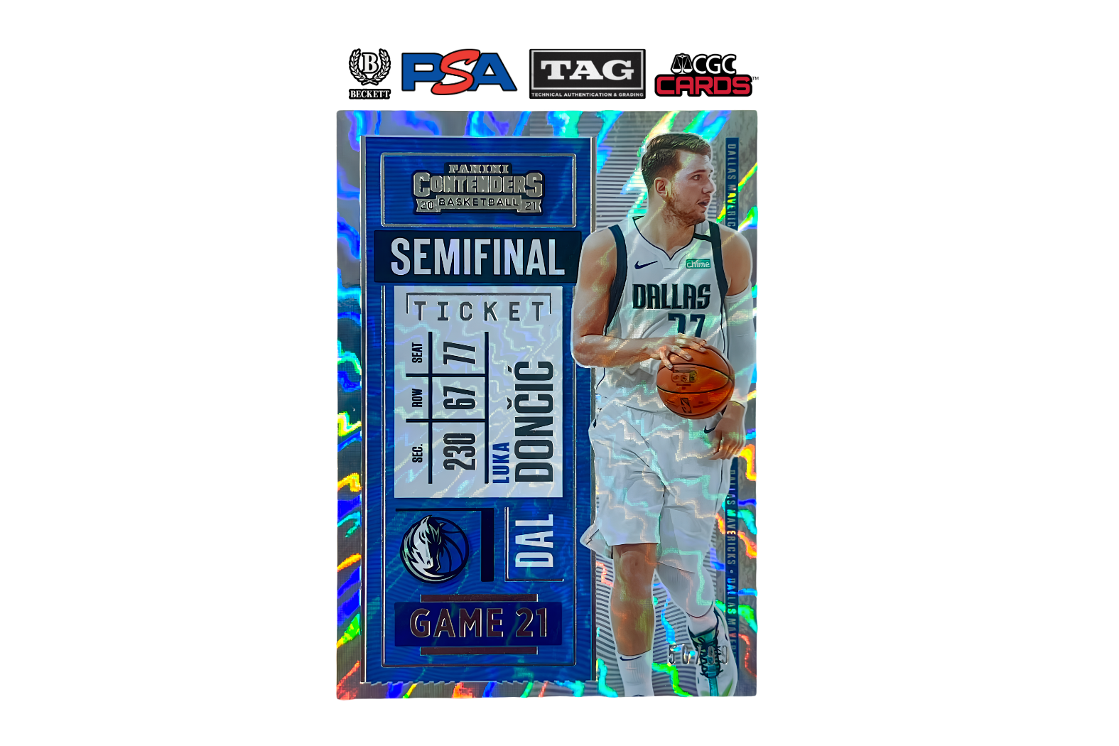 2020-21 Panini Contenders Luka Doncic #85 Semi Final Ticket /99