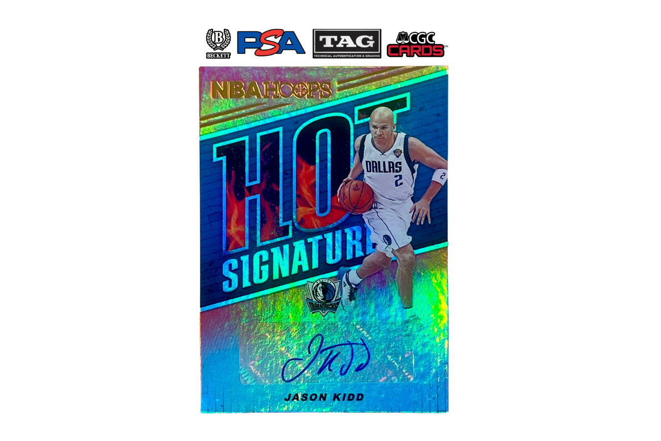 2018-19 Panini NBA Hoops Jason Kidd HS-JKD Hot Signatures