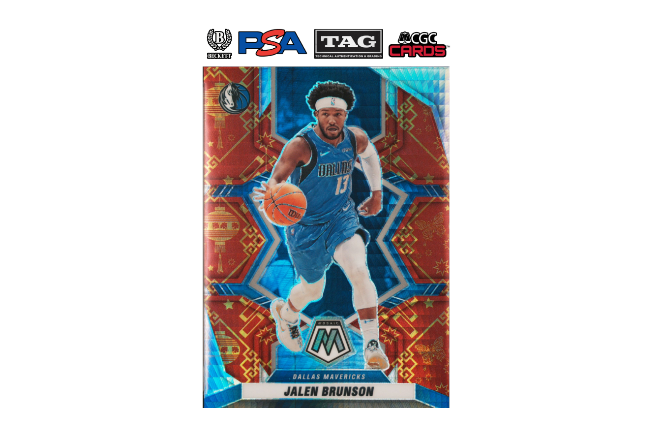 2021-22 Panini Mosaic Jalen Brunson #117 Lucky Envelopes /8