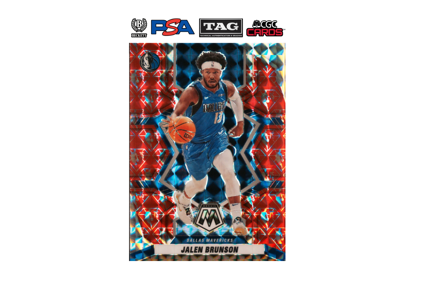 2021-22 Panini Mosaic Jalen Brunson #117 75th Anniversary
