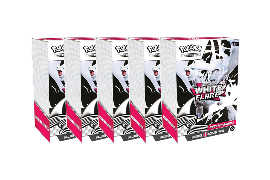 2025 Pokémon Scarlet & Violet  White Flare Booster Bundle Lot of 5
