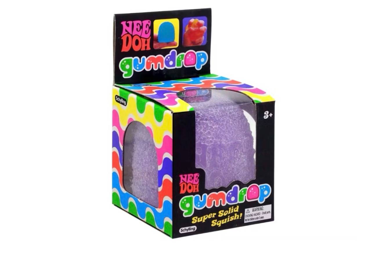 NeeDoh Gumdrop Squishy Fidget Toy Purple