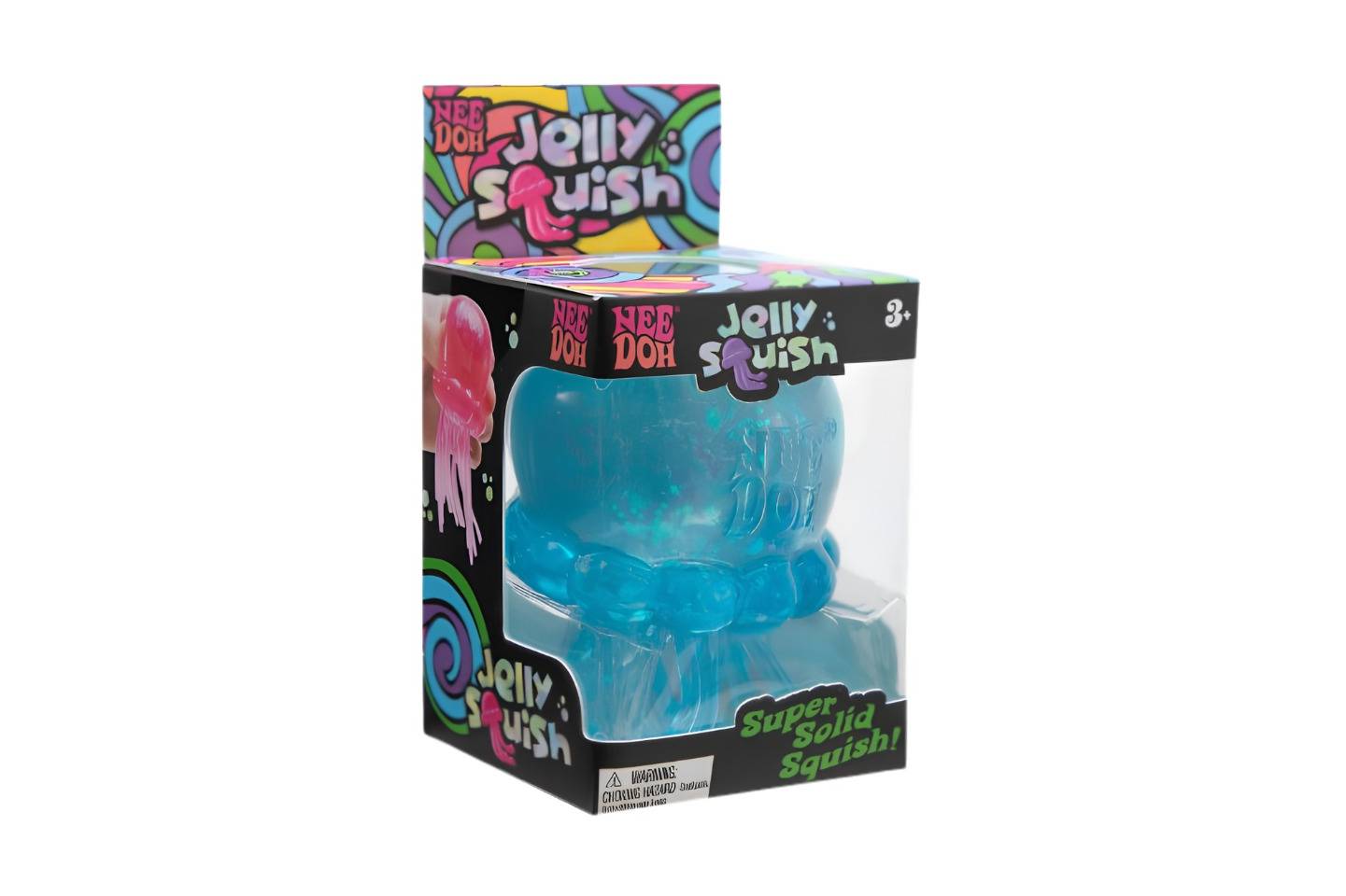 NeeDoh JellySquish Squishy Fidget Toy Blue