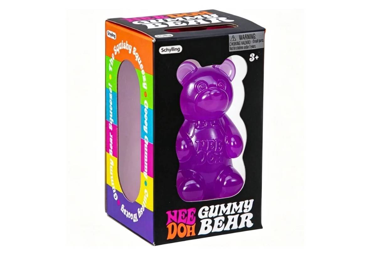 NeeDoh Gummy Bear Squishy Fidget Toy Purple