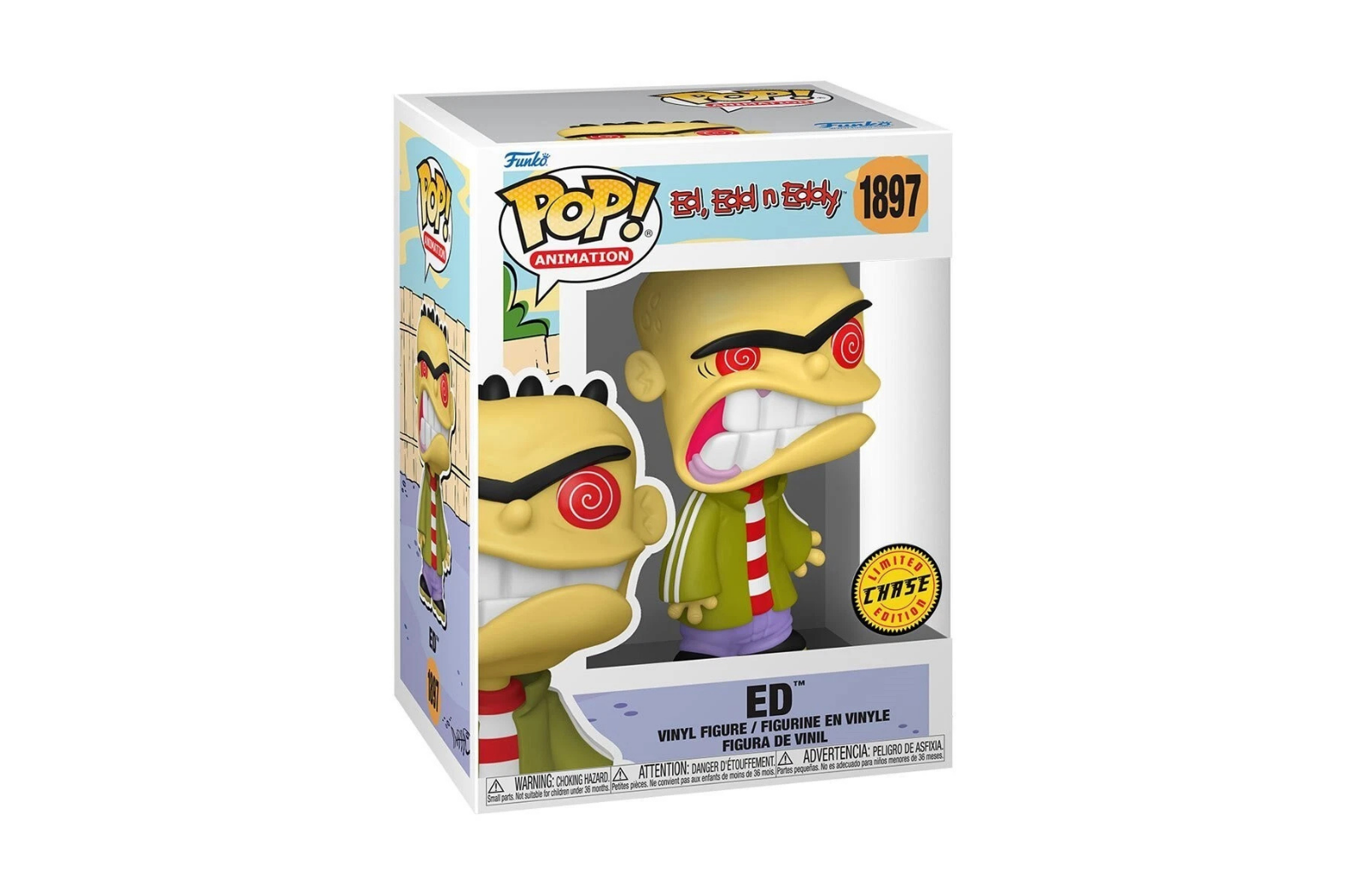 Funko Pop! Animation: Ed, EDD N Eddy  Ed #1897 ( Chase )