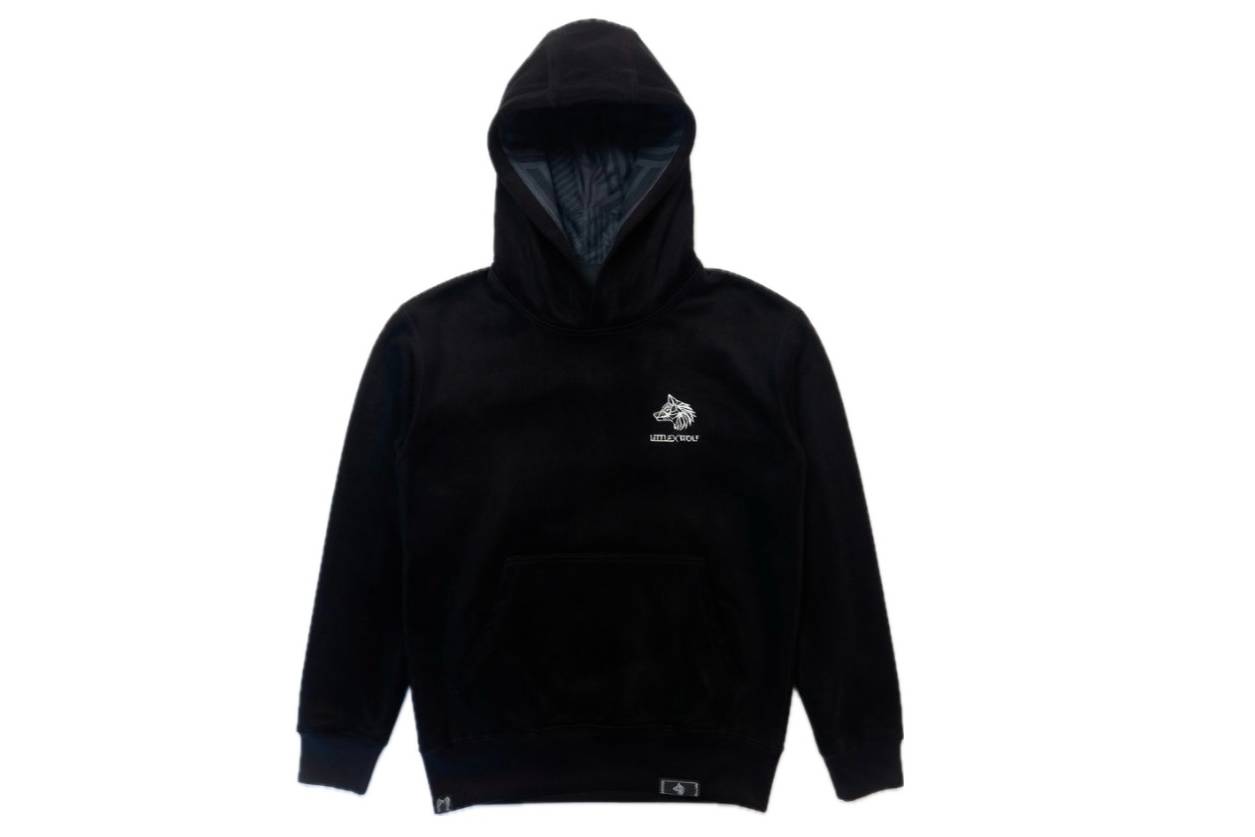 LittleXWolf Hoodie Black Youth Size