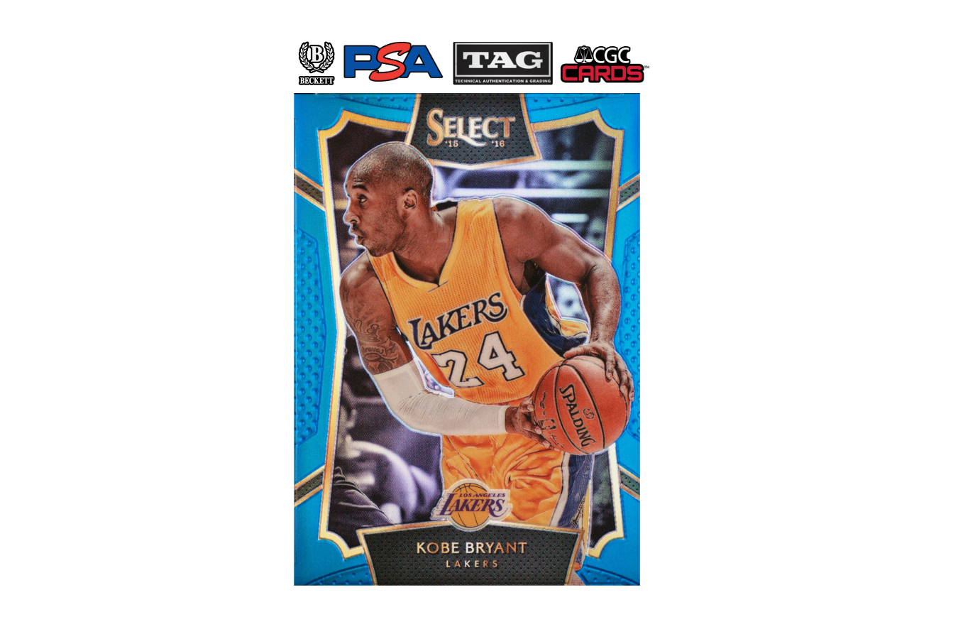 2015-16 Panini Select Kobe Bryant #7 Blue Prizm