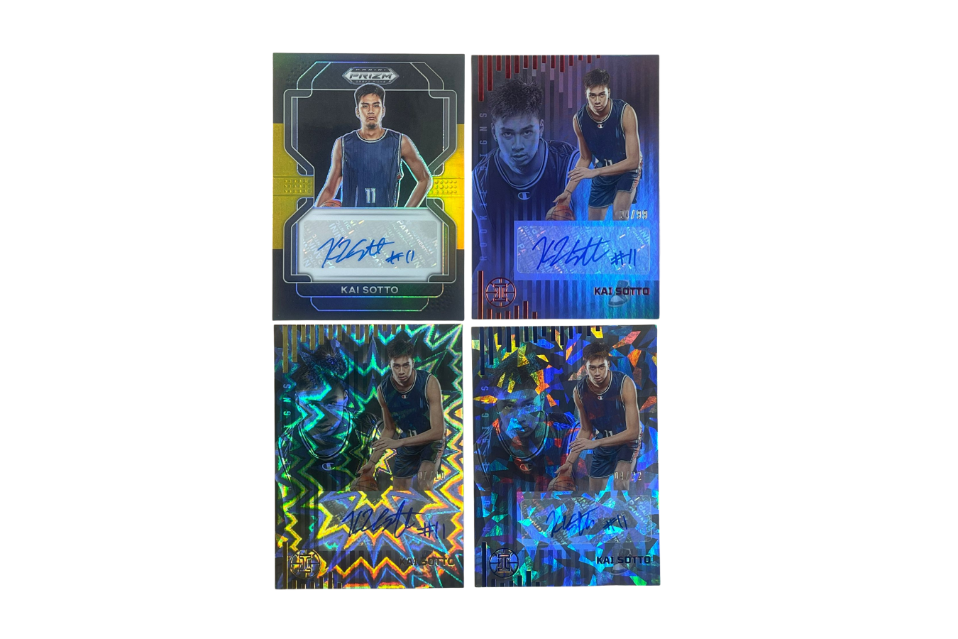 Panini Chronicles Illusions Kai Sotto Auto Lot of 4 Cards