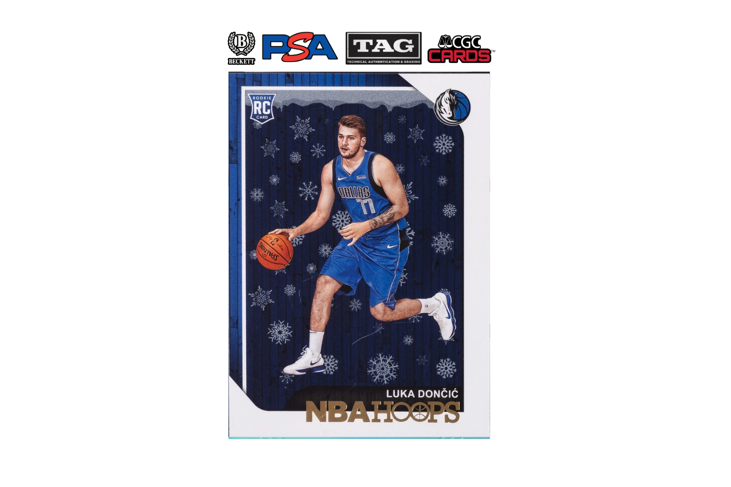 2018-19 Panini NBA Hoops Luka Doncic #268 Winter Hoops