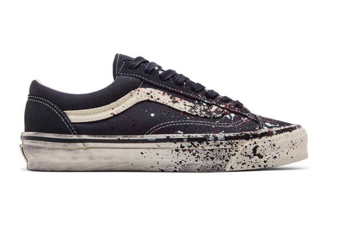Vans Premium Old Skool 36 Paint Splatter Charcoal Grey