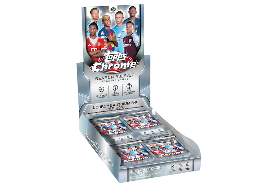 2025-26 Topps Chrome UEFA Club Competitions Hobby Box