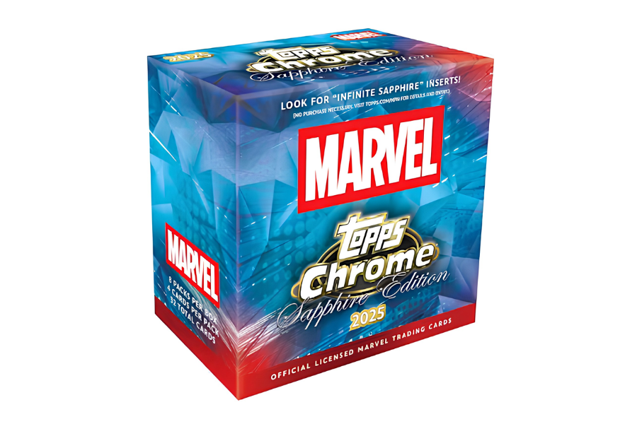 2025 Topps Chrome Sapphire Marvel Booster Box