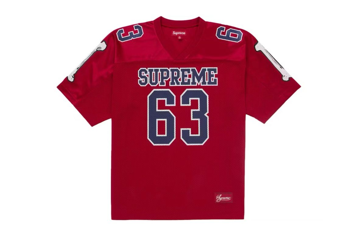 Supreme Bones Football Jersey Red