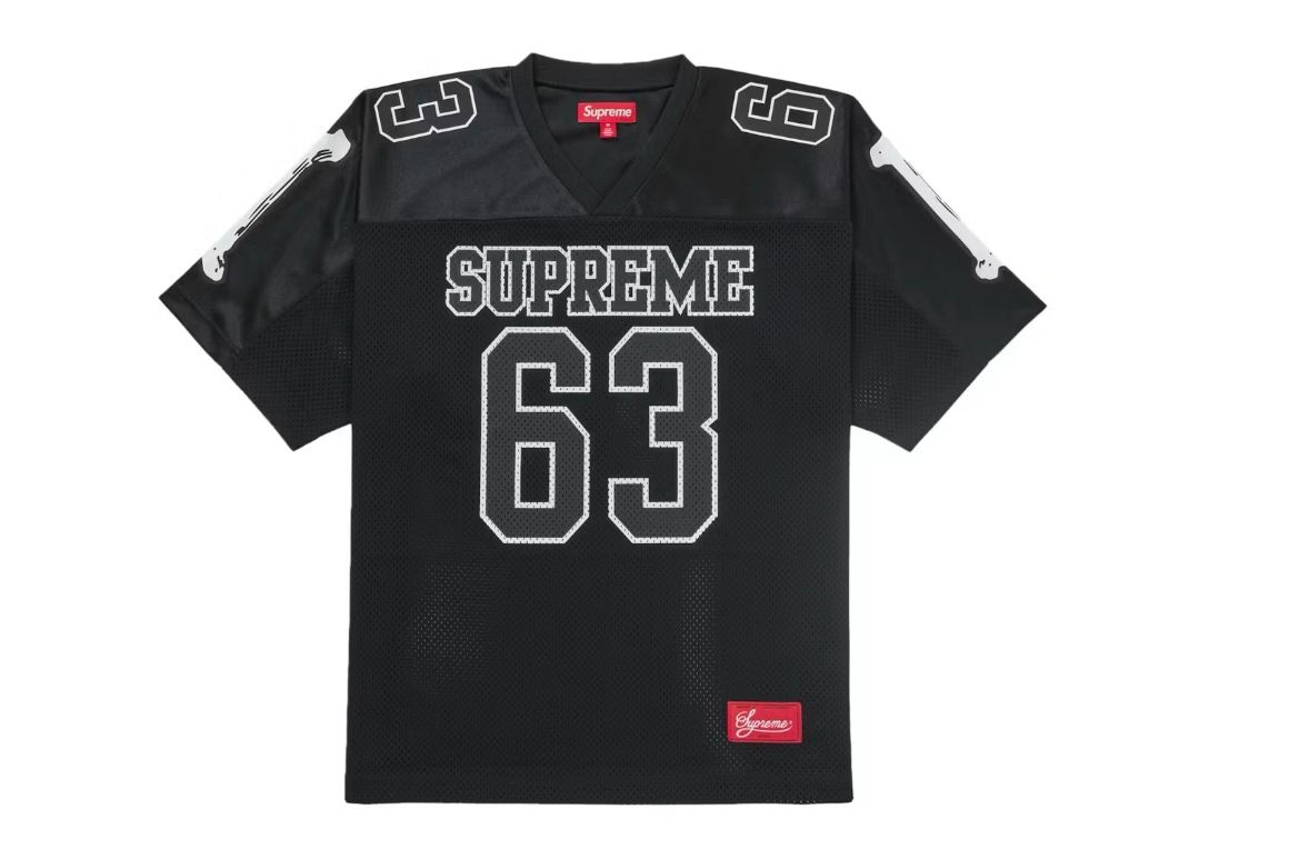 Supreme Bones Football Jersey Black