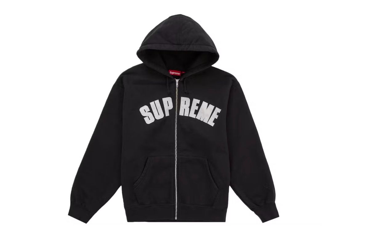 Supreme Larry Clark Zip Up Hooded Sweatshirt Black