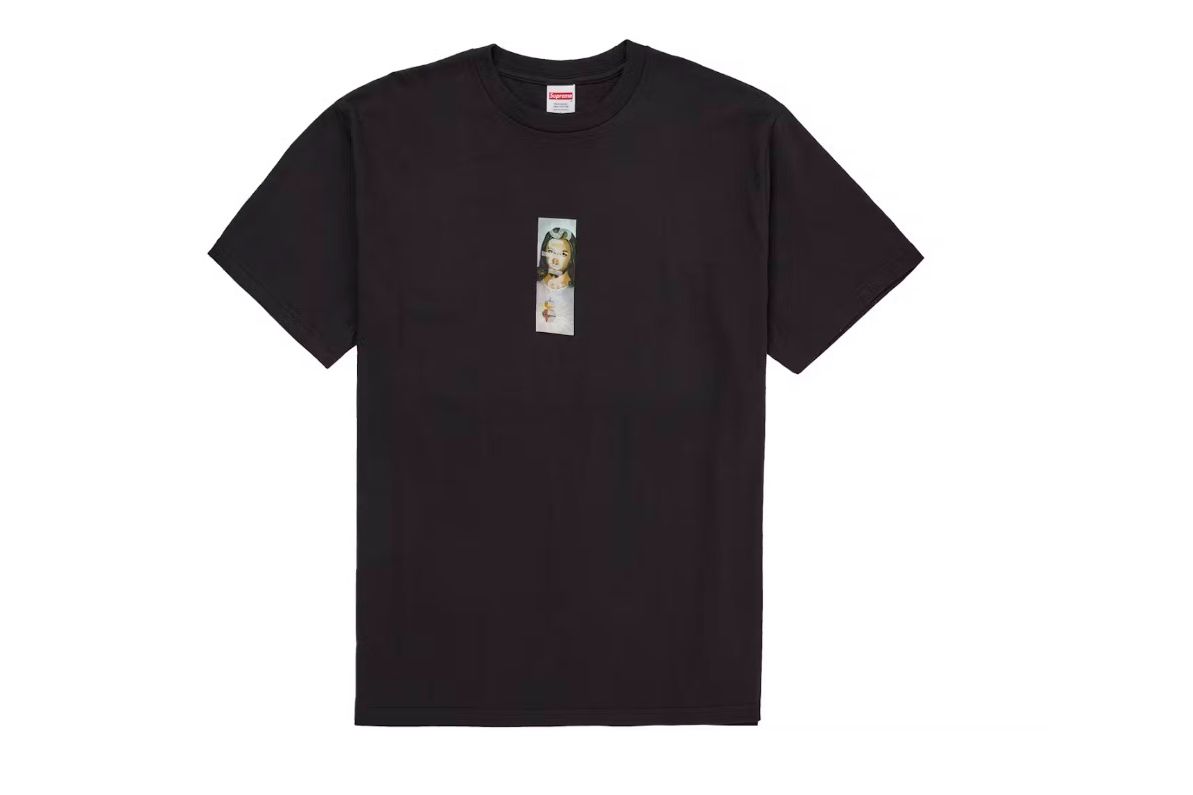 Supreme Prayer Card Box Logo Tee Black