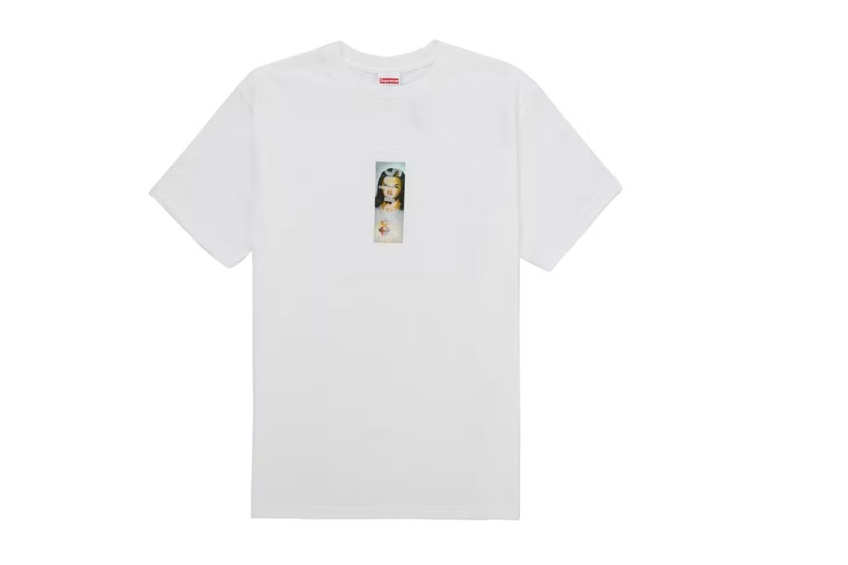 Supreme Prayer Card Box Logo Tee White