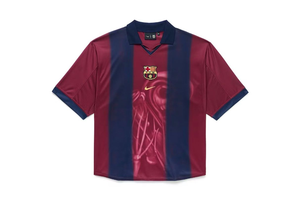 Travis Scott x Nike x FC Barcelona Retro 2000/01 Home Skeleton Jersey Multicolor