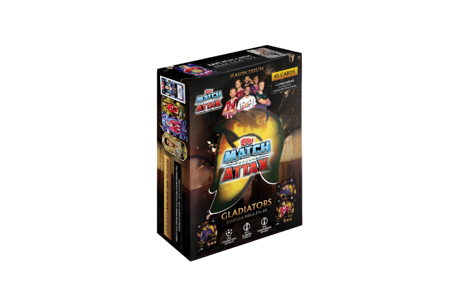 2025-26 Topps Soccer Match Attax Gladiators Spartan Mega Tin#3 ( Assorted )