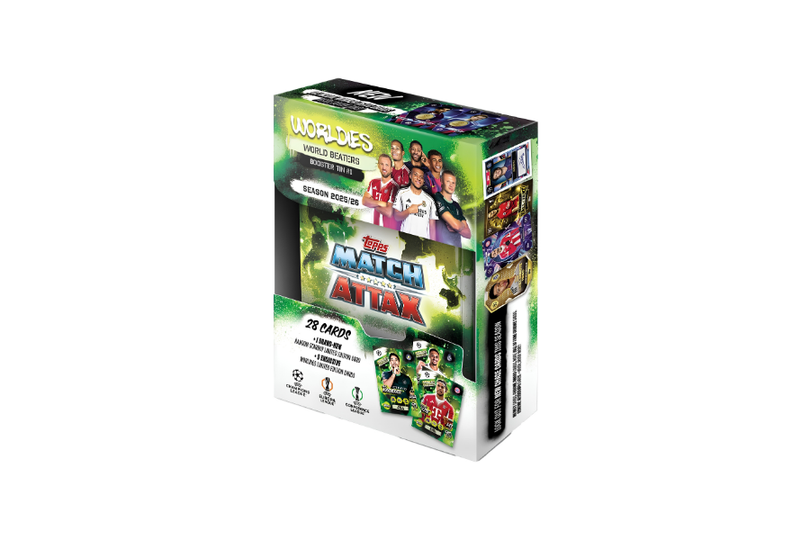 2025-26 Topps Soccer Match Attax UCC Worldies World Beaters Booster Tin #1 ( Assorted )