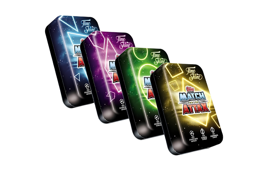 2024-25 Topps UCL Match Attax Mega Tin ( All 4 Mega Tin Design )