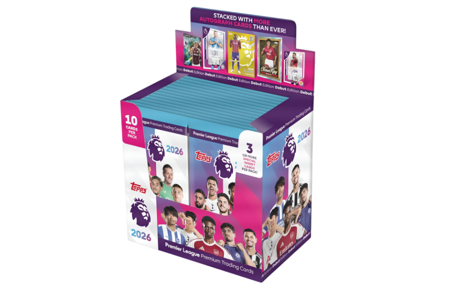 2025-26 Topps Premier League Debut Edition Display Box