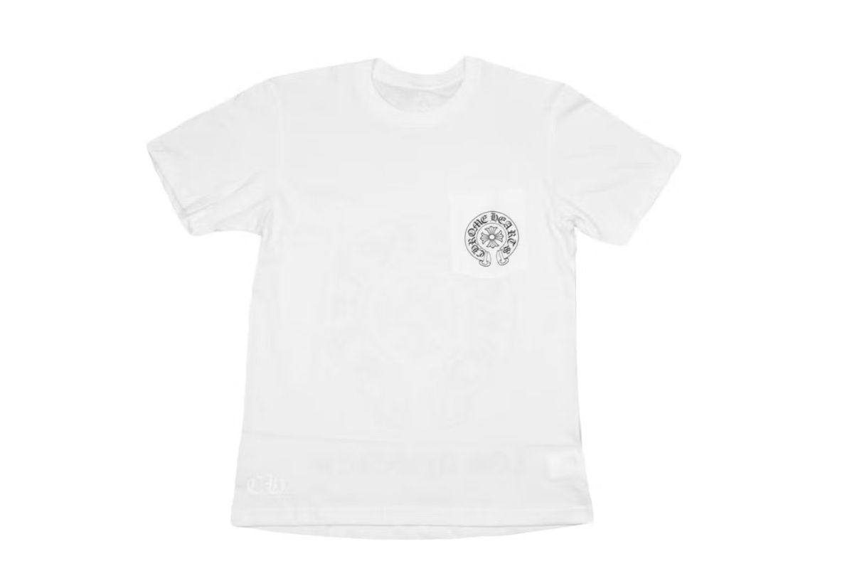 Chrome Hearts Horse Shoe Logo Pocket T-Shirt White
