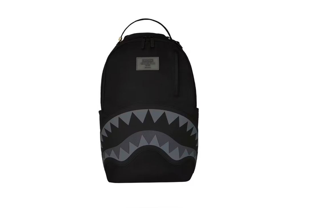 Sprayground Shark Central Nylon Backpack Black