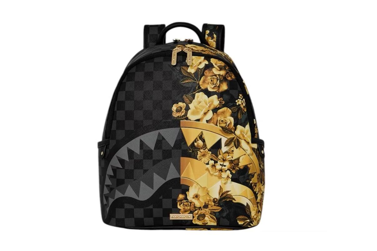 Sprayground Floral Remix Savage Backpack Black/Gold