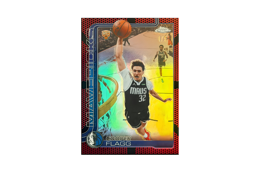 2025-26 Topps Chrome Update  Cooper Flagg Red Basketball Refractor 1/5