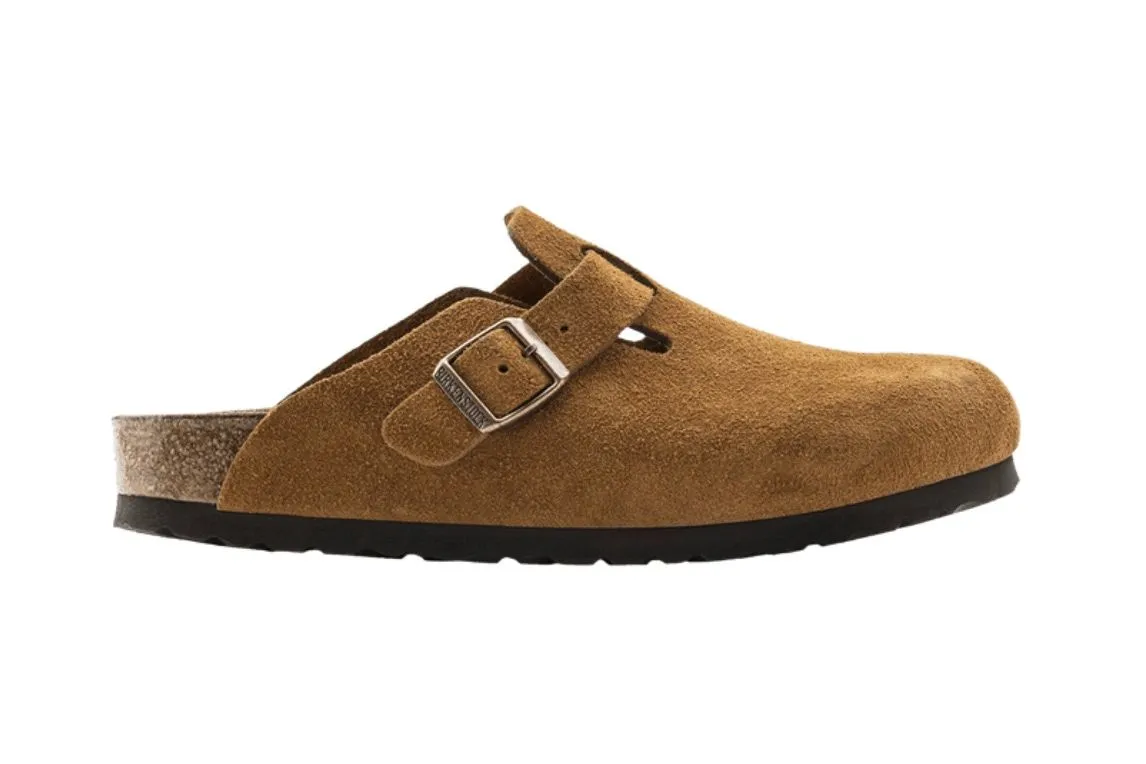 Birkenstock Boston Soft Footbed Suede Mink